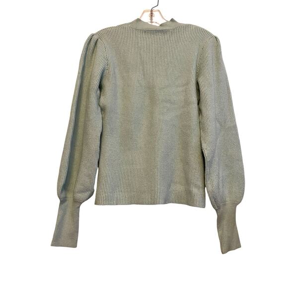 Line & Dot Revolve Ribbed Crew Neck Sweater Women Size Medium Light Blue Balloon - Picture 1 of 6